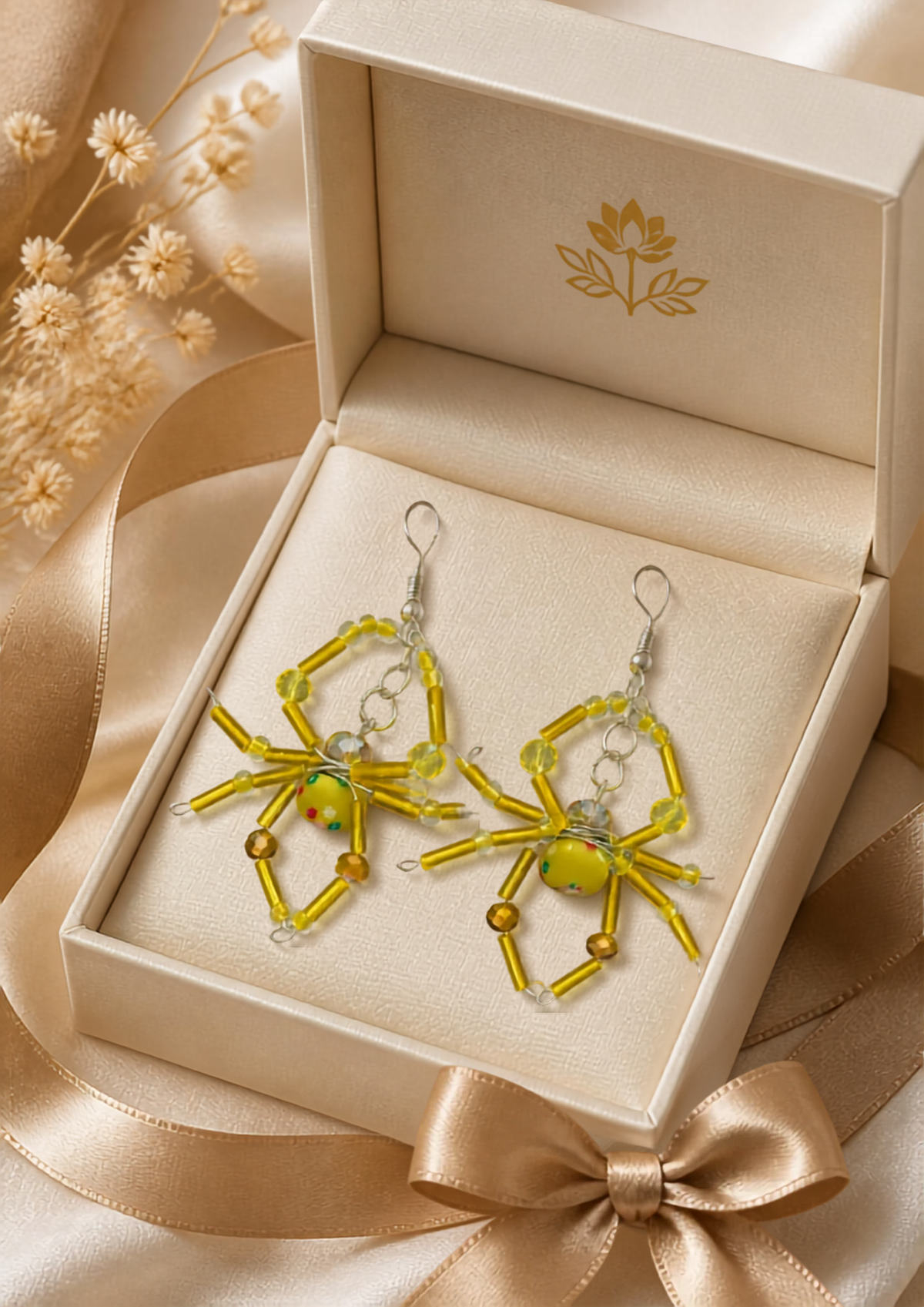 Boucles d'oreilles Araignée – Collection Nature