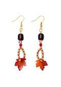 Boucles d'oreilles Feuilles cristal autrichien