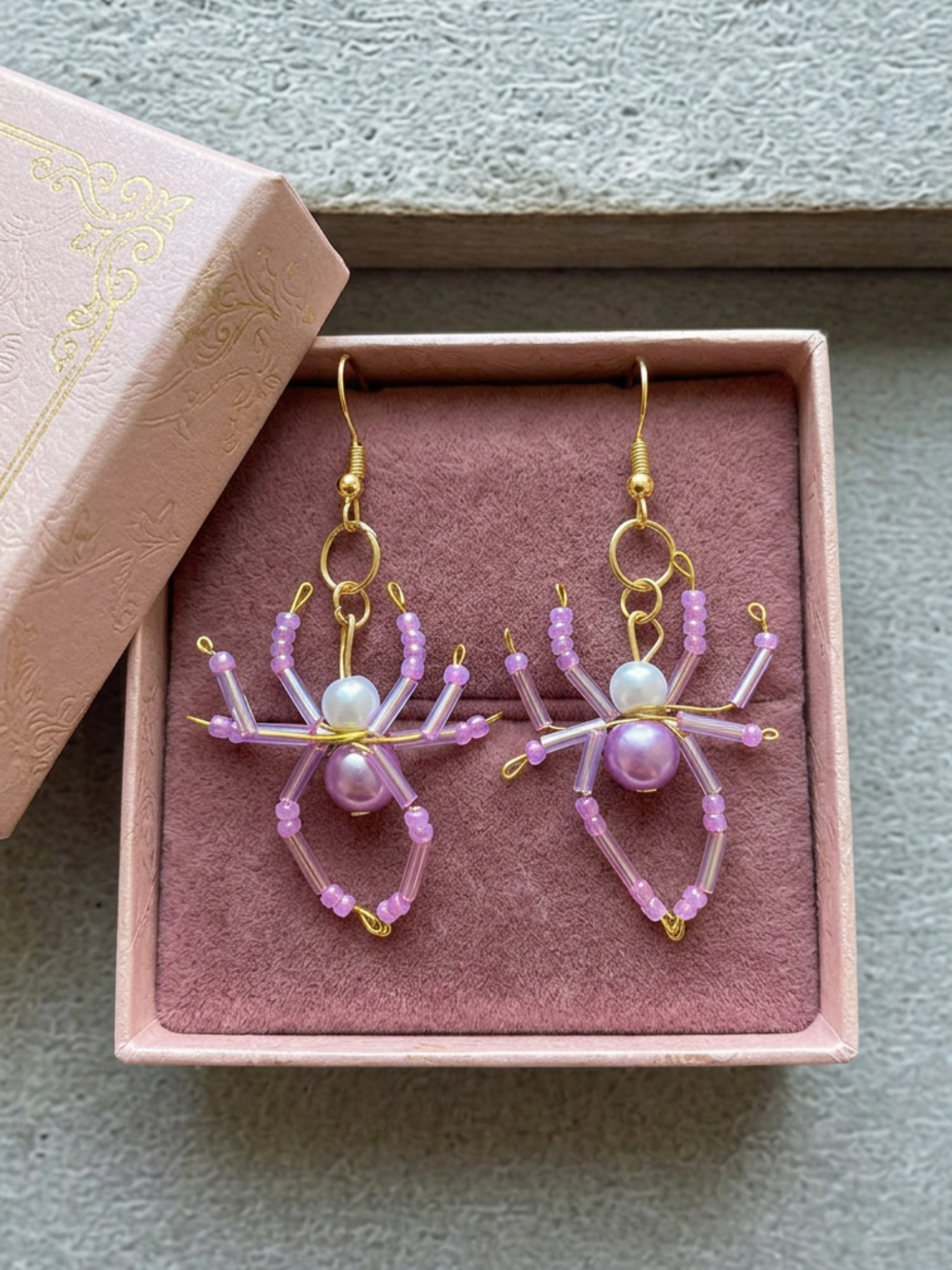 Boucles d'Oreilles araignées