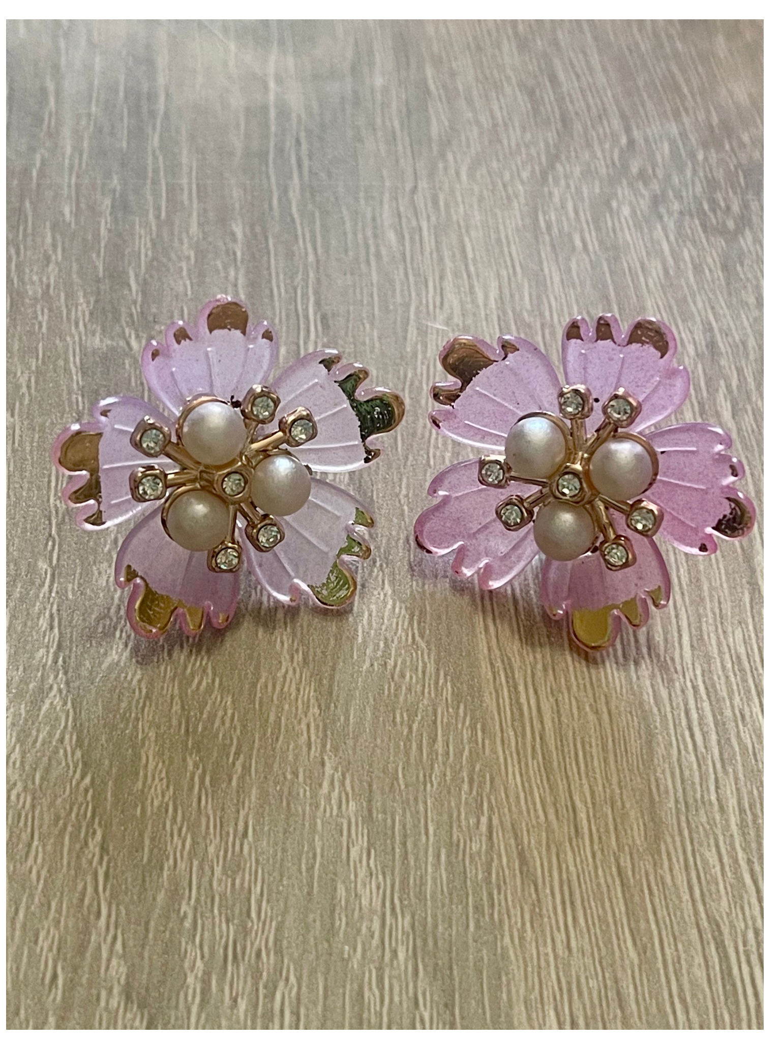 Boucles D'Oreilles artisanales Fleur