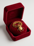 collier scarabée plaqué or 24k